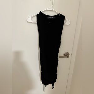 Lioness simple black cinch dress